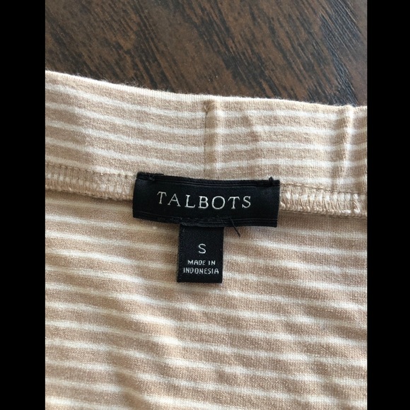 TALBOT’S Striped Skirt (Tan) - Size S - Picture 4 of 5